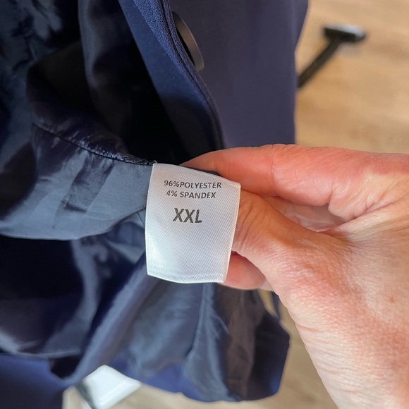 Brian Bailey TSC navy oversized one button blazer XXL fits XXXL easily. - Picture 7 of 7